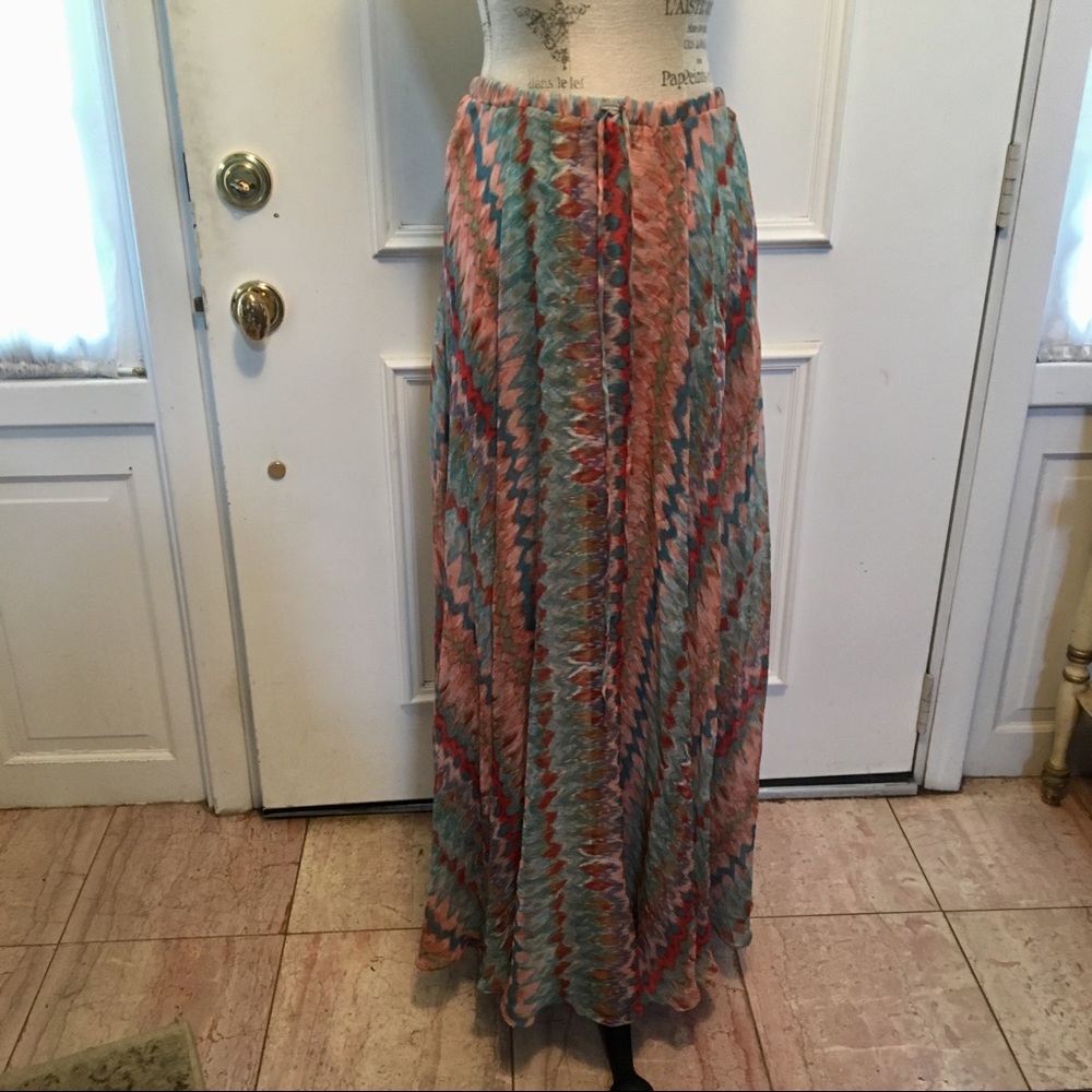 Lg Haute Hippie sheer silk chiffon maxi skirt 💕